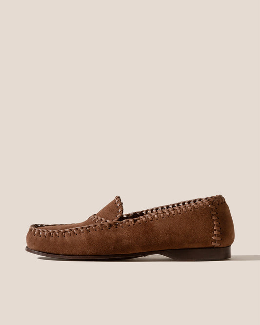 SASTRE SUEDE - Braided Seams Slip-on Loafer | Hereu Men