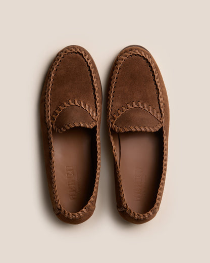 SASTRE SUEDE - Braided Seams Slip-on Loafer | Hereu Men