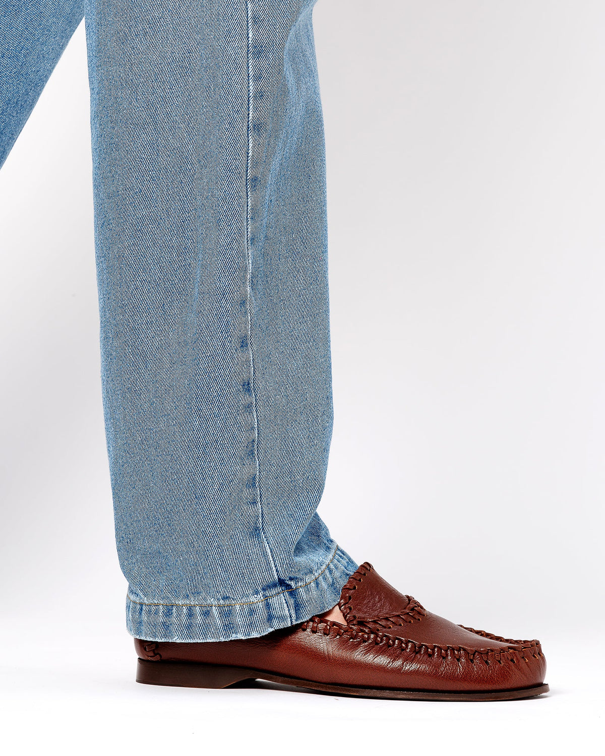 SASTRE SUPPLE SHINY - Braided Seams Slip-On Loafer | Hereu Men