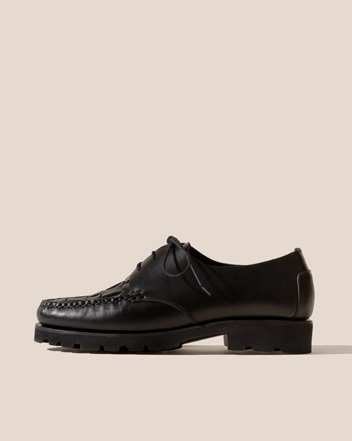 COLOM SPORT VEG TAN - Interwoven Detail Lace-up Loafer | Hereu Men
