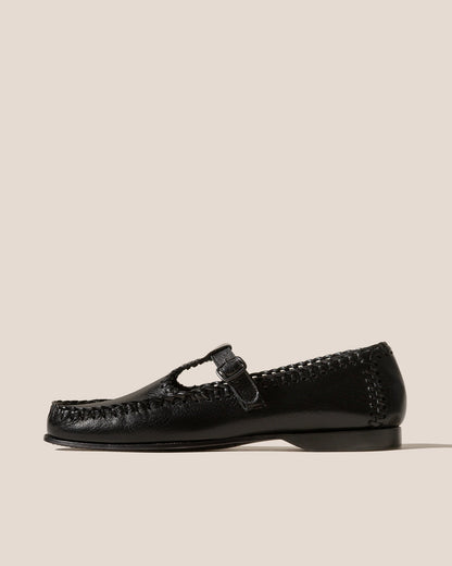 ALCOVER SUPPLE SHINY - Braided Seams T-bar Loafer | Hereu Men