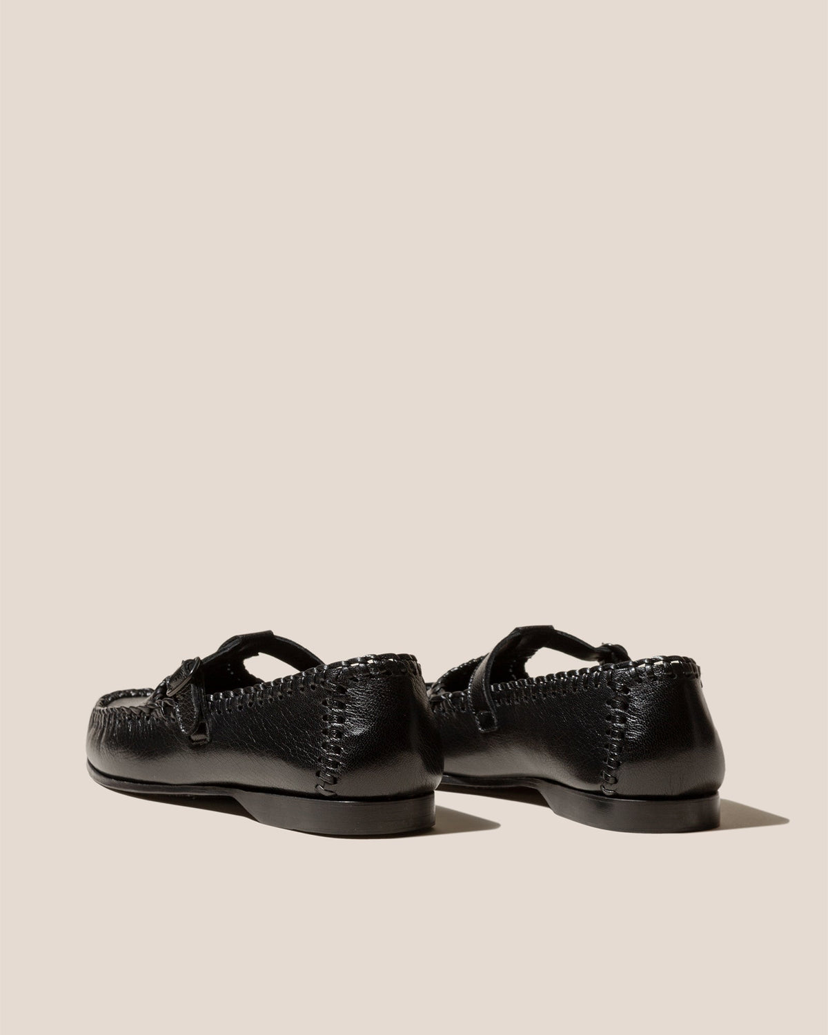 ALCOVER SUPPLE SHINY - Braided Seams T-bar Loafer | Hereu Men