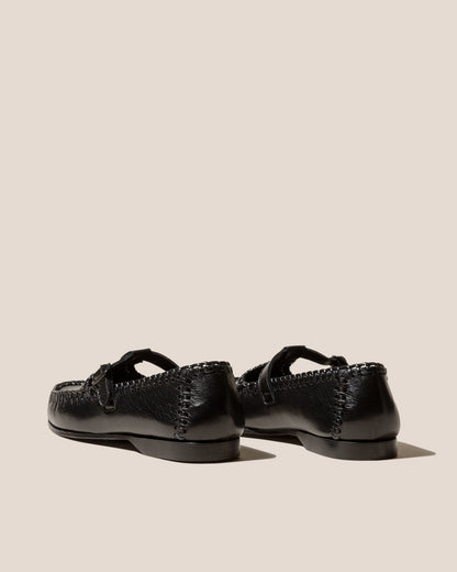 ALCOVER SUPPLE SHINY - Braided Seams T-bar Loafer | Hereu Men