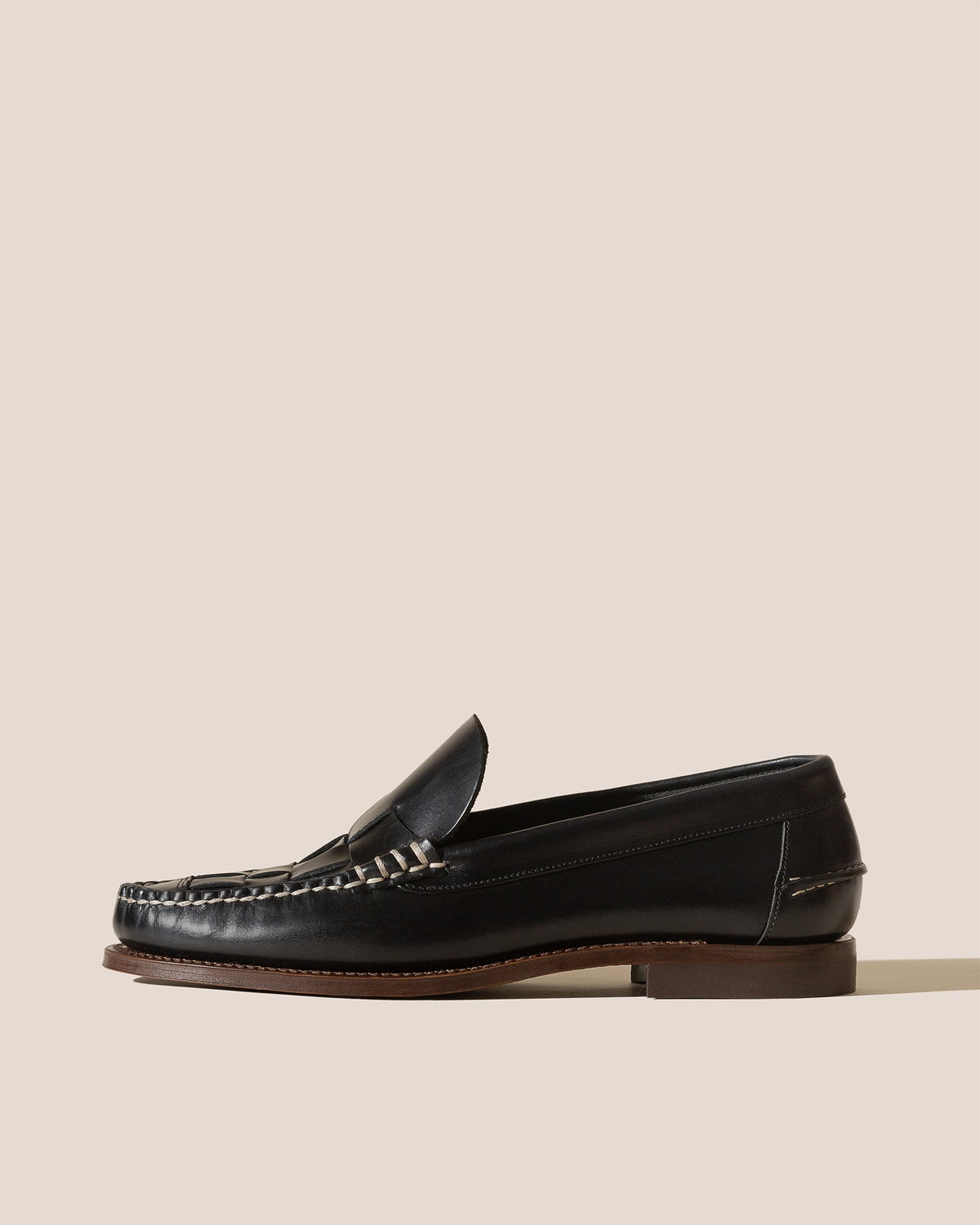 NOMBELA VEG TAN - Interwoven Detail Slip-On Loafer | Hereu Men