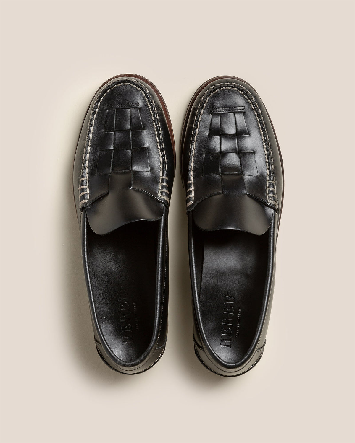 NOMBELA VEG TAN - Interwoven Detail Slip-On Loafer | Hereu Men