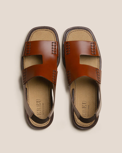 LLAUT SQUARE - Slingback Loafer Sandal | Hereu Men