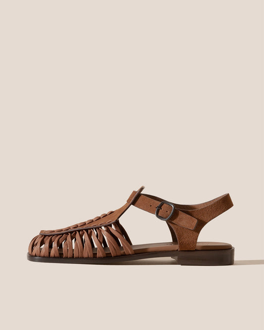 ALARO SUEDE - Square-Toe T-bar Sandal | Hereu Men