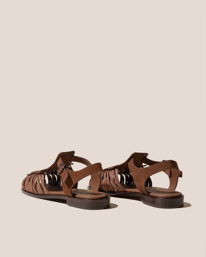 ALARO SUEDE - Square-Toe T-bar Sandal | Hereu Men