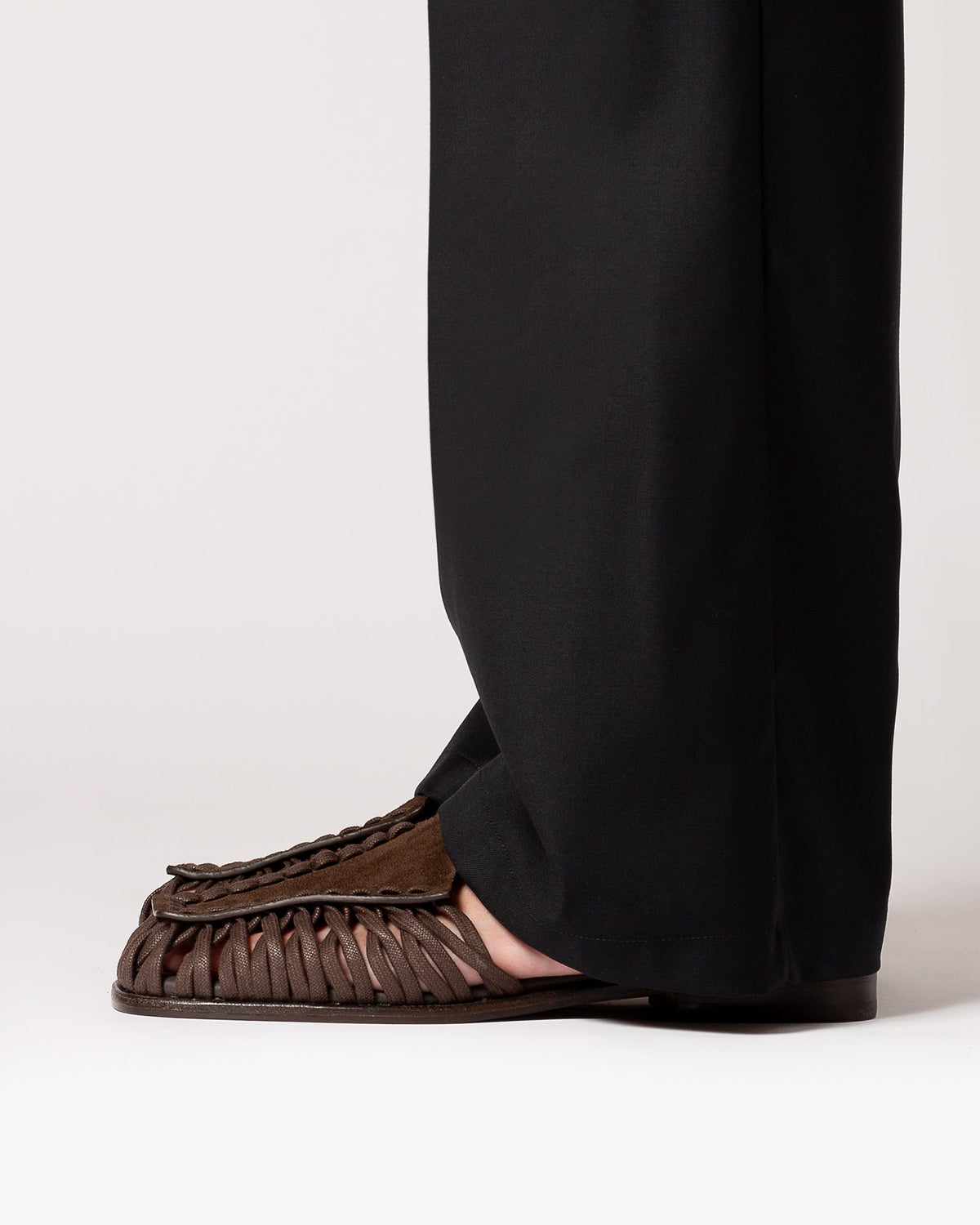 ALARO SUEDE - Square-Toe T-bar Sandal | Hereu Men