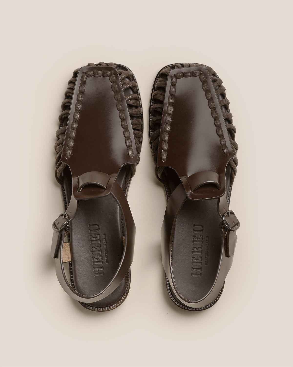 ALARO - Square-Toe T-bar Sandal | Hereu Men