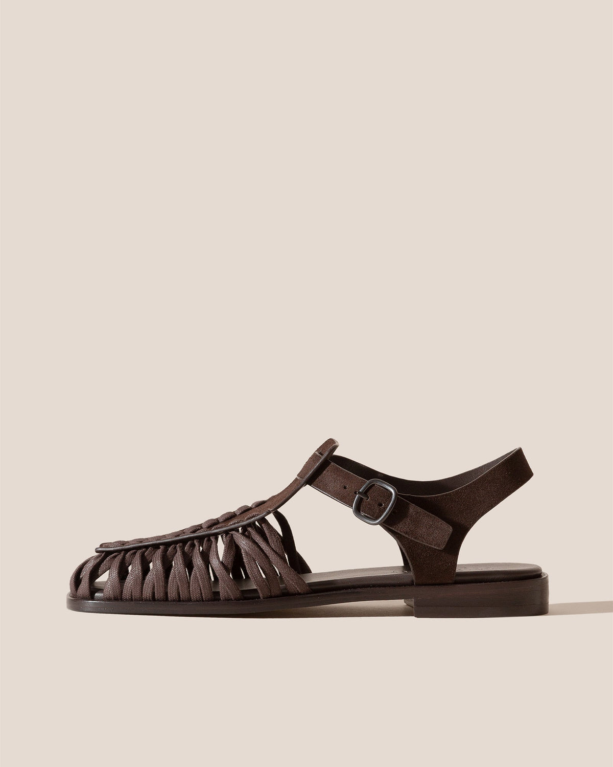 ALARO SUEDE - Square-Toe T-bar Sandal | Hereu Men
