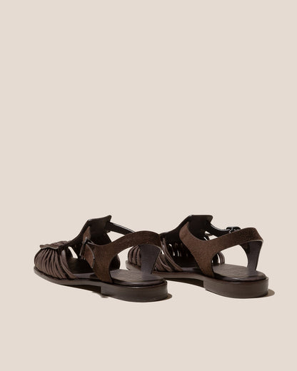 ALARO SUEDE - Square-Toe T-bar Sandal | Hereu Men