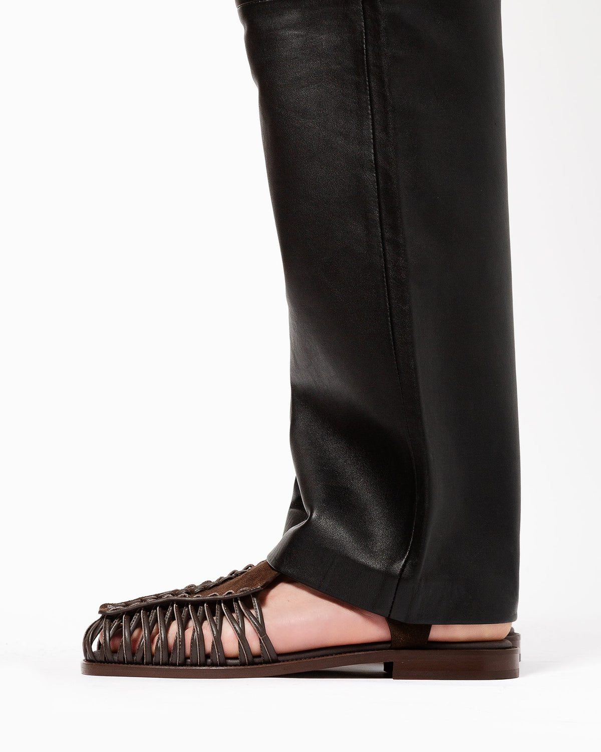 ALARO SUEDE - Square-Toe T-bar Sandal | Hereu Men