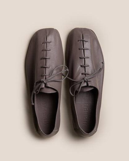 PLEGADA SHINY - Deconstructed Lace-up Shoe | Hereu Men