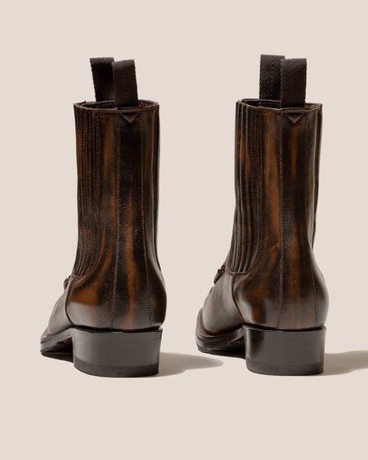 AGULLA - Square-Toe Braided Detail Chelsea Boot | Hereu Men