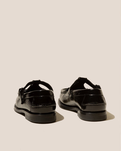 ALBER CRINKLED GLOSSY - T-bar Loafer | Hereu Women
