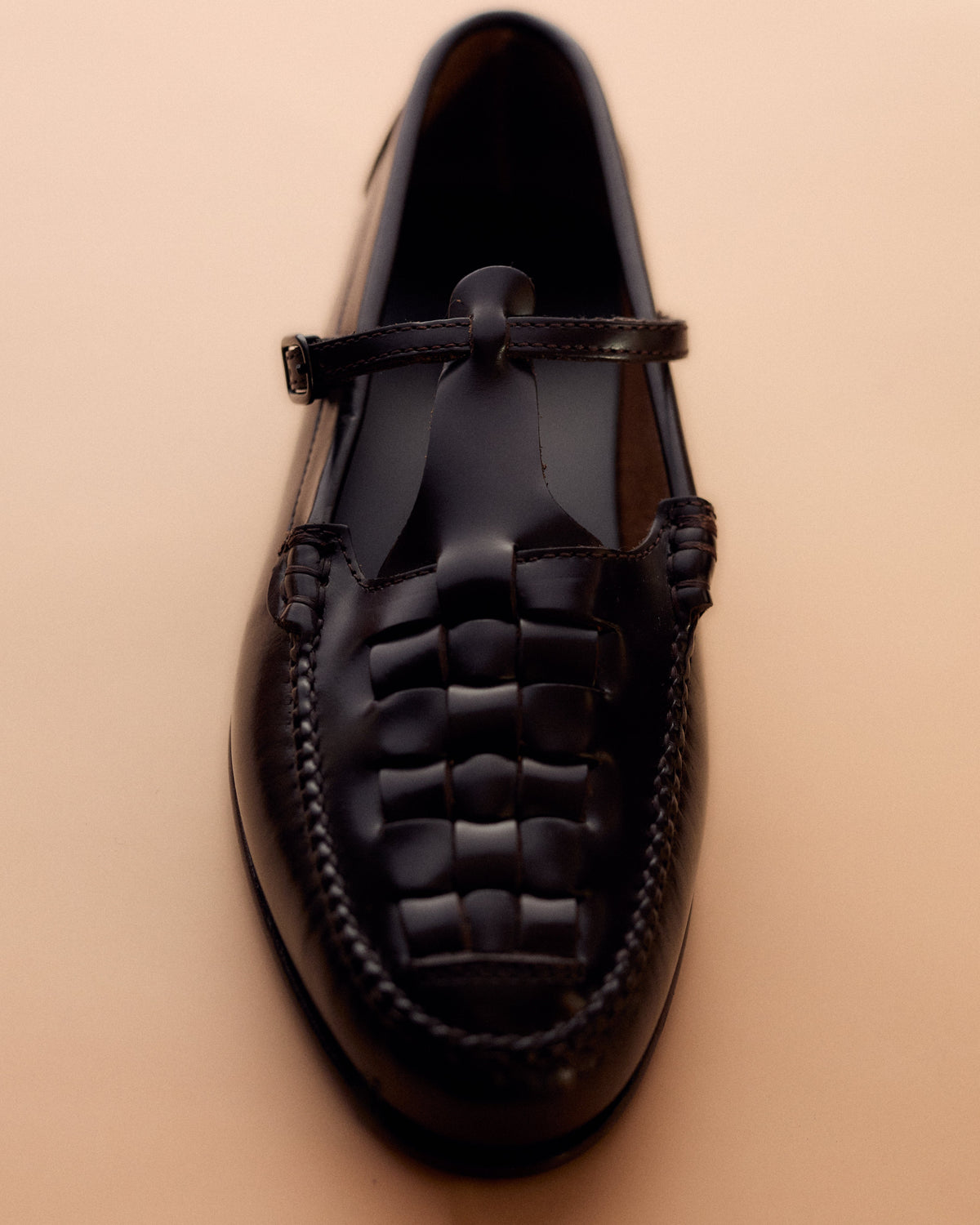 MAQUEDA - Interwoven T-Bar Loafer | Hereu Women
