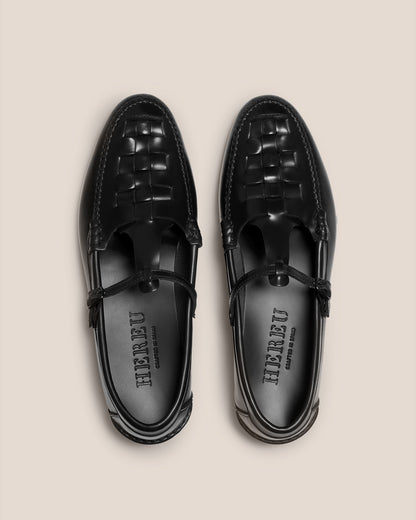 MAQUEDA - Interwoven T-Bar Loafer | Hereu Women
