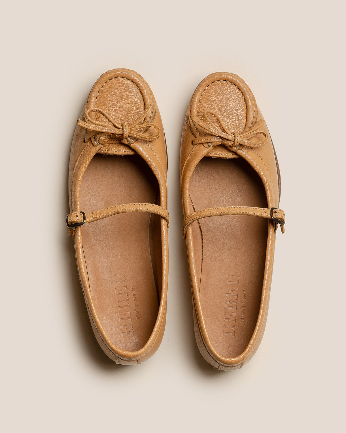 ROSES SUPPLE SHINY - Bound Moccasin Mary Jane | Hereu Women