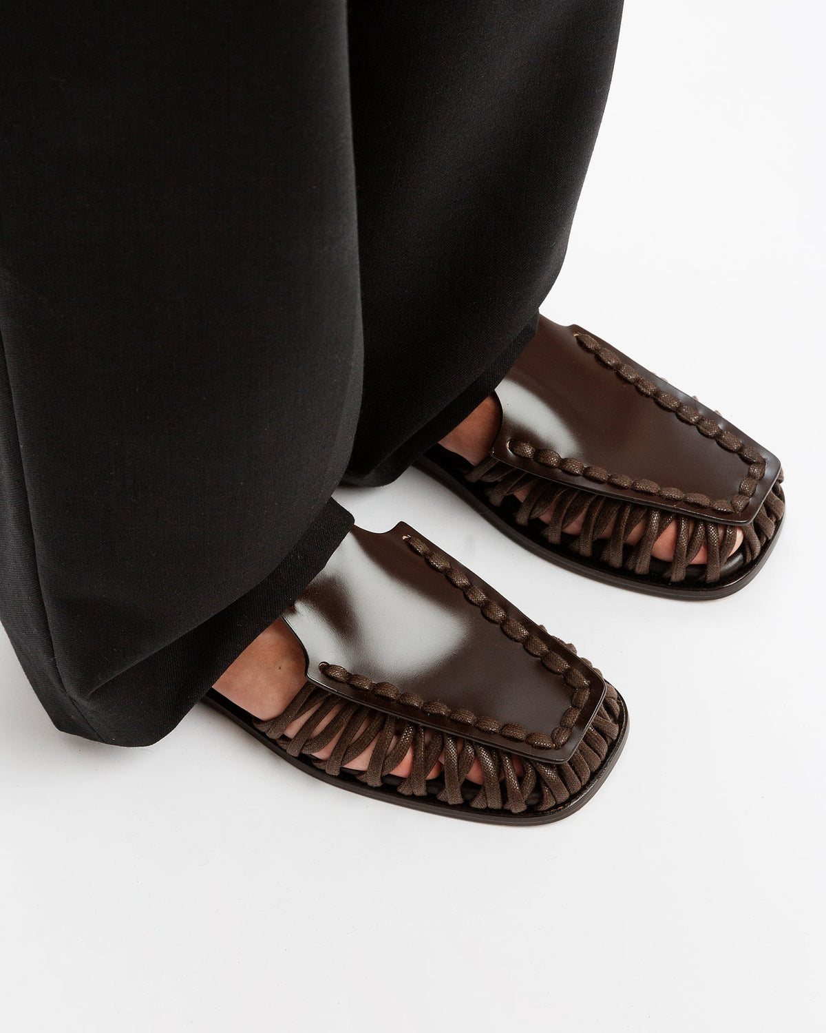ALARO - Square-Toe T-bar Sandal | Hereu Women