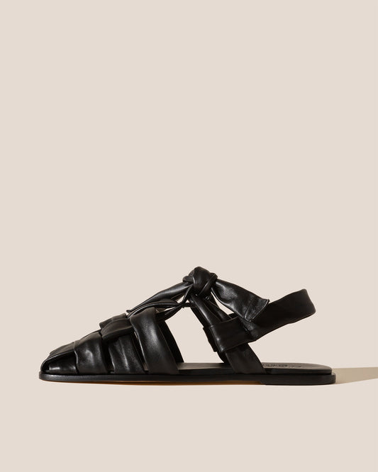 BENA - Interwoven Knotted T-bar Sandal | Hereu Women