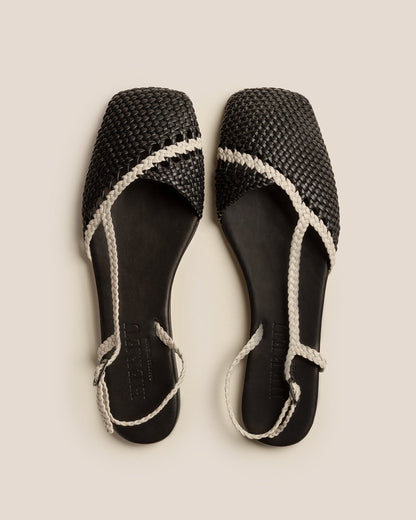 RONDAIA - Woven Asymmetrical Sandal | Hereu Women