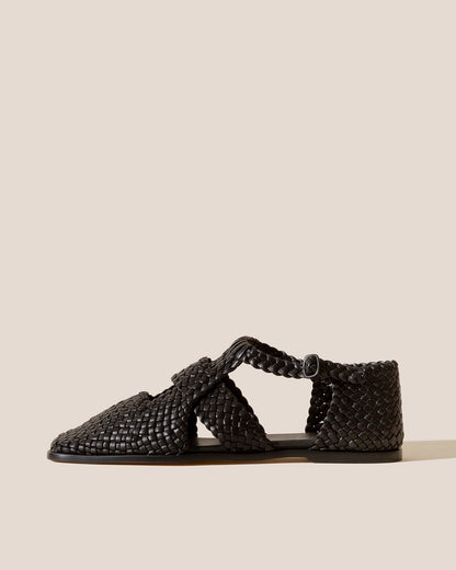 SERRA - Woven T-Bar Sandal | Hereu Women