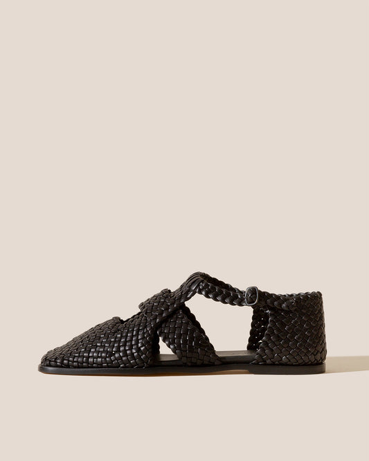 SERRA - Woven T-Bar Sandal | Hereu Women