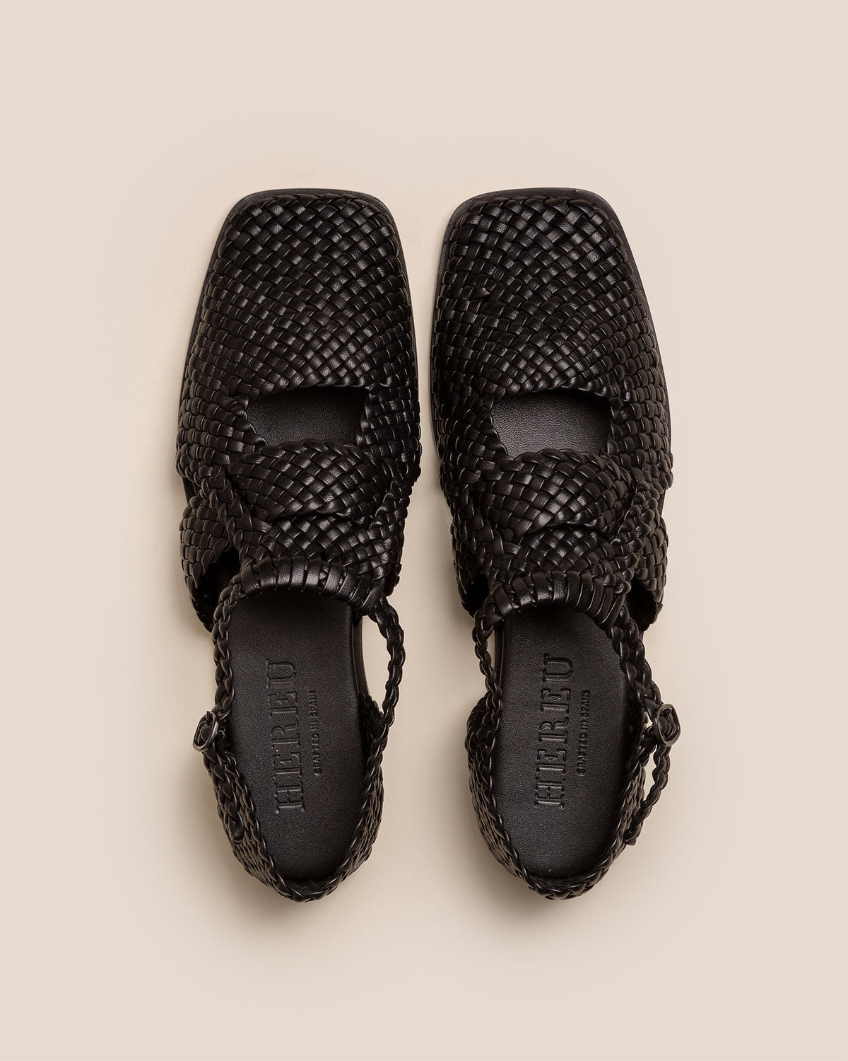 SERRA - Woven T-Bar Sandal | Hereu Women