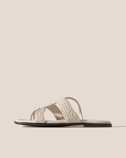 LINA WOVEN - Strappy Toe-Post Sandal | Hereu Women