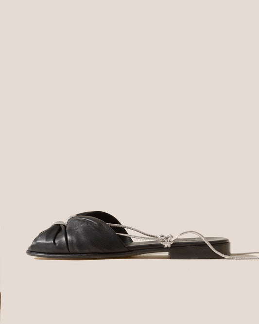NUAT - Ruched Lace-up Sandal | Hereu Women