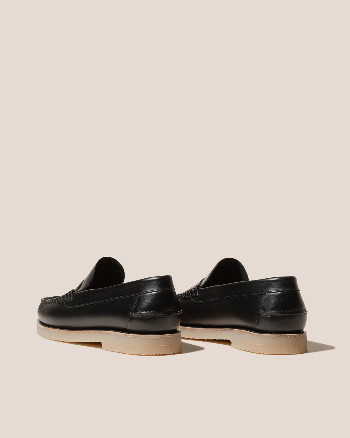 NOMBELA RUBBER VEG TAN - Interwoven Detail Slip-On Loafer | Hereu Men