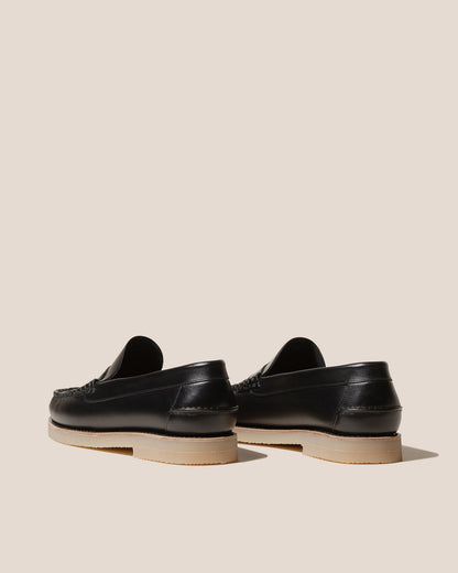 NOMBELA RUBBER VEG TAN - Interwoven Detail Slip-On Loafer | Hereu Men